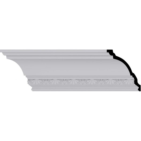 Ekena Millwork 6 3/4"H x 5 1/2"P x 8 3/4"F x 94 1/2"L Shell Crown Moulding MLD07X06X09SH